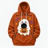 Unisex Long Sleeve and Dog Pocket Sweatshirt Hoodie, Loose Fit Casual Warm Pullover