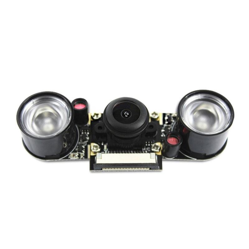 Modulo Fotocamera USB 5MP Webcam Fisheye 1080p Modello con Visione Notturna Ampio Campo Visivo per Progetti RPi