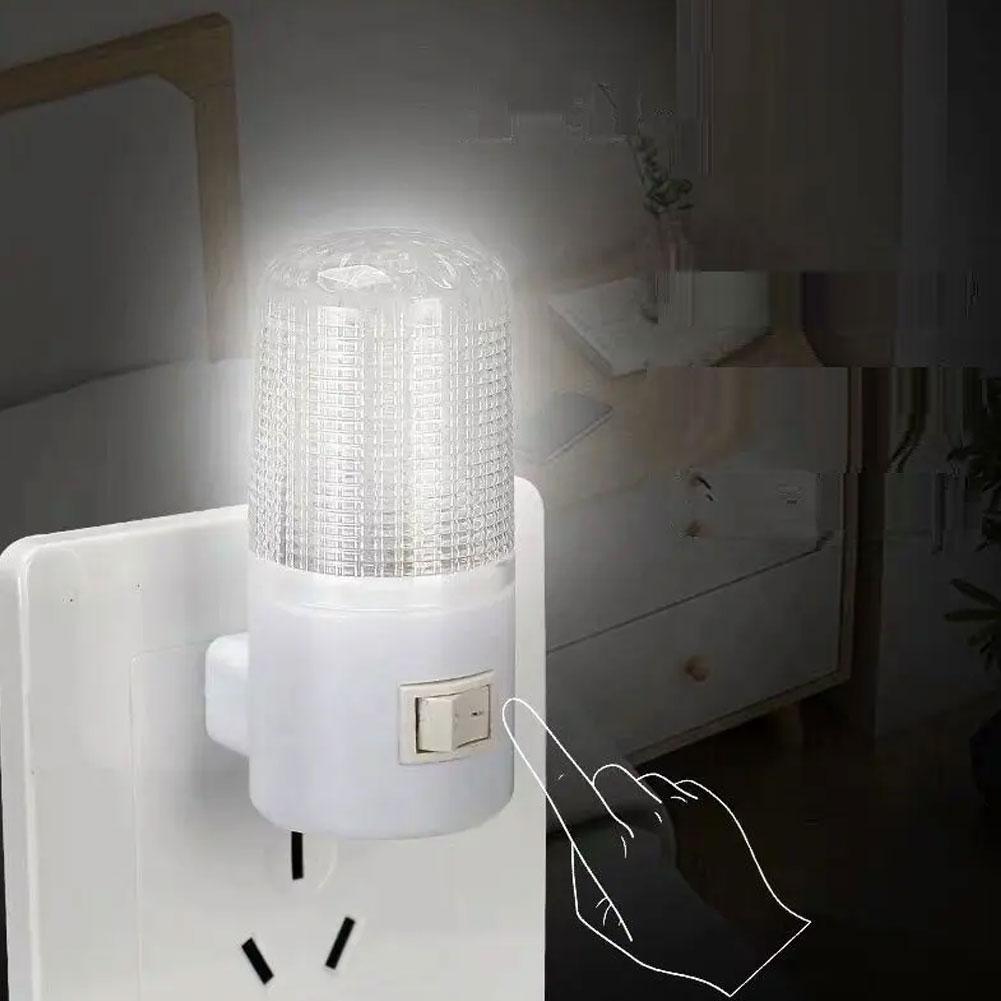 Socket LED Night Lights Indoor Wall Lamp Baby Feeding Bedside Cabinet Lamp Energy-saving Light Lamps Lights Stairs D2U9