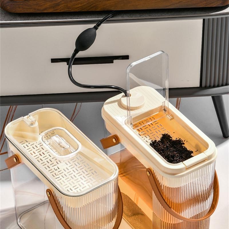 Tea Filter Bucket Portable Tea Room Drain Bucket Dry & Wet Separation Trash Can Waste Drain Bin for Office,Homes