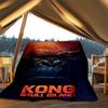 1pc King Kong Outdoor Flannel Throw Blanket Soft, Lightweight & Warm