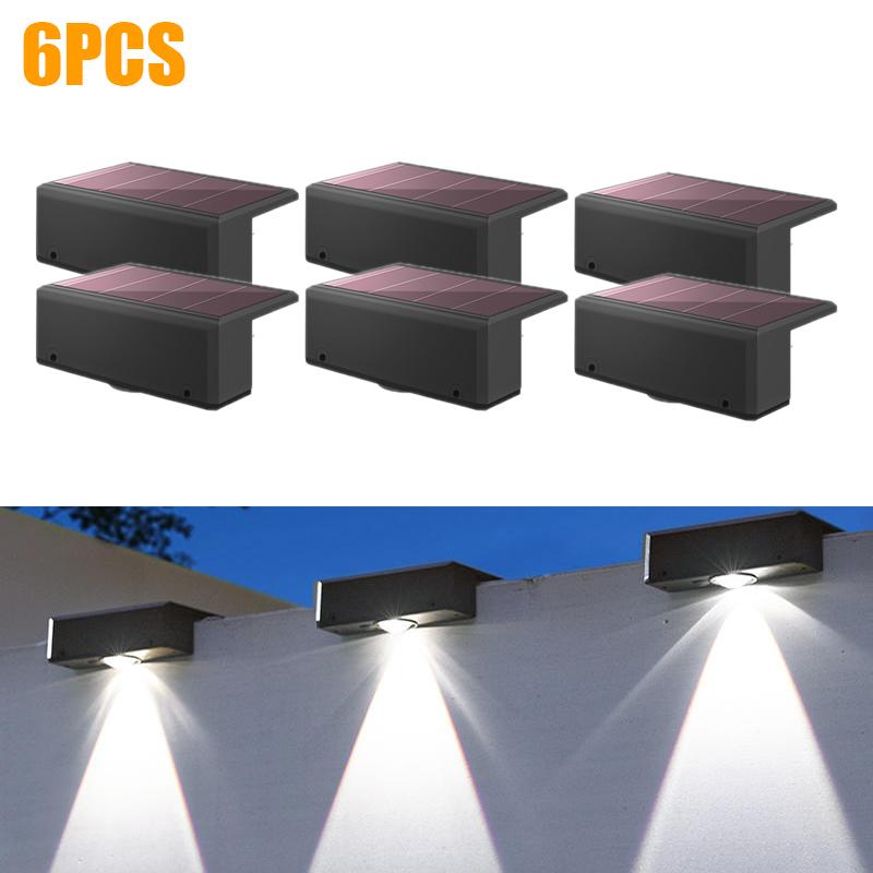 Solar Wall Washing Lamp Waterproof Outdoor LED Wall Light Courtyard Lamp Decorative Balcony Garden
