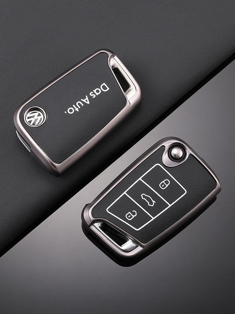 Volkswagen Sagitar TPU Leather Key Cover for Passat, Bora, Lavida, Yue Models
