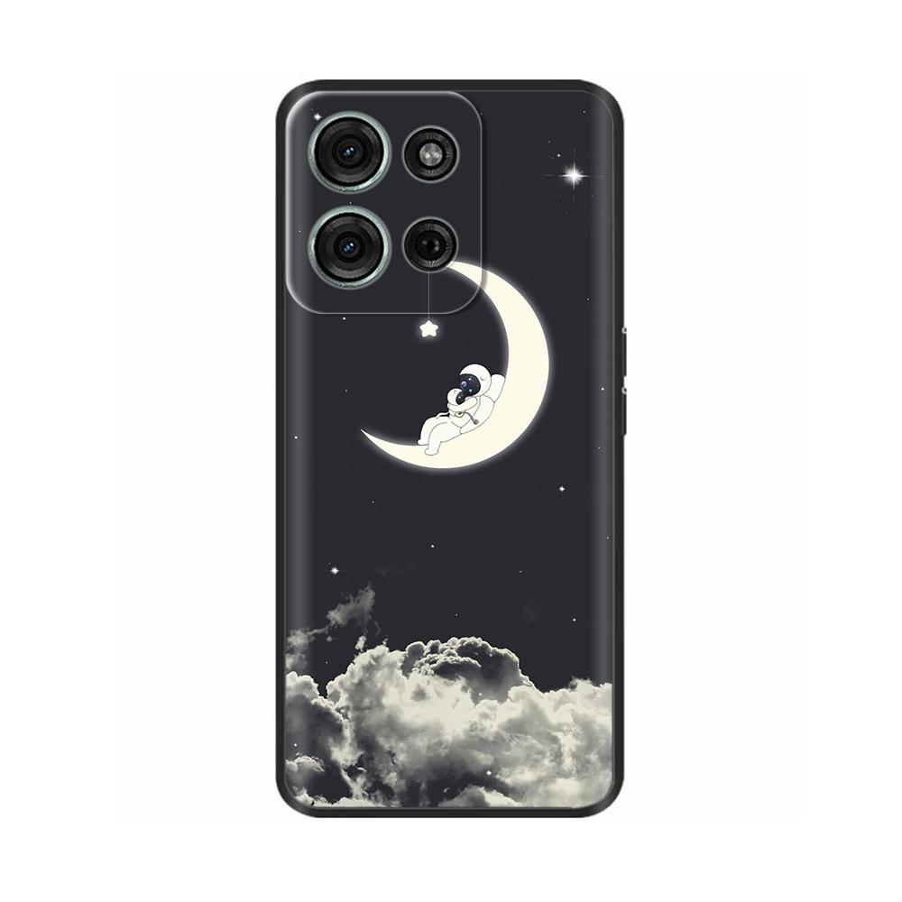 For Motorola Moto G75 Case Moto G35 G55 G15 Cute Cartoon Painted Shockproof Cover Fundas For Motorola Moto G75 5G MotoG75 Bumper