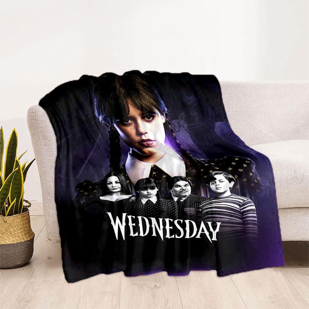 Wednesday Addams Clockwork Blanket Suitable for sofas,travel, living rooms also a good gift for friends and family Suitable for all seasons.