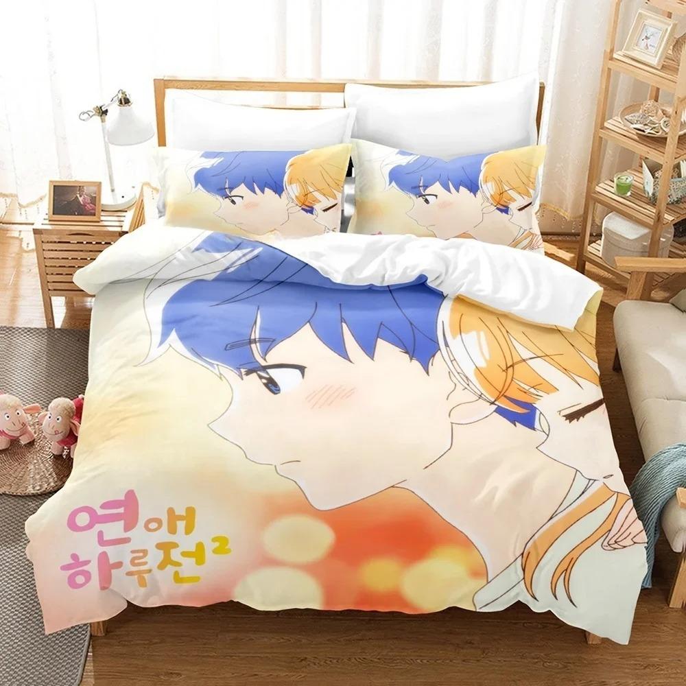 

Comforter 3D Anime A Day Before Us Bedding Set Single Twin Full Queen King Size Bed Set Adult Kid Bedroom S Home Textiles Comforter (quilt)-EU Single(135*200cm)3pcs