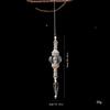 Transparent Christmas Hanging Ornament Beaded Christmas Pendant  Holiday Home Decoration