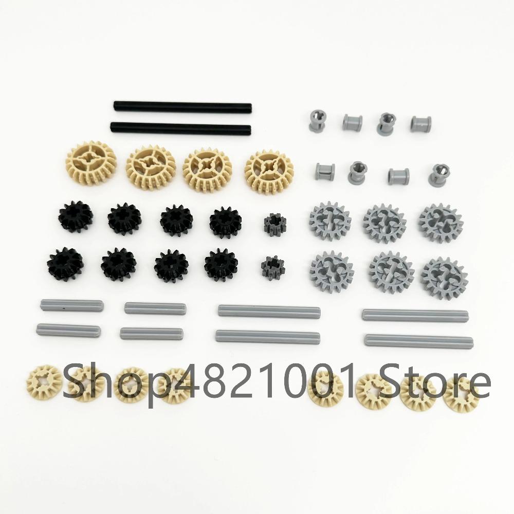 High-Tech Technical Parts Pin Beam Liftarm Axle Connector Panel Gear Car Motorcycle Building Blocks Bricks Technology Set Toys