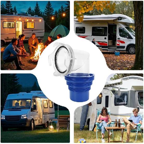 4-In-1 90 Degree RV Sewer Hose Adapter With Adapter Trailer Waste Pipe Connector For Trailer Truck Motorhome Camping Drain