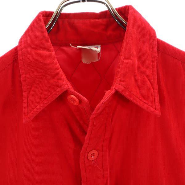 Levi's Old Vintage Long Sleeve Corduroy Shirt M Red Men's Used