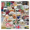 100 Architectural Graffiti Stickers Guitar Mobile Phone Car Decoration Stickers Waterproof Creative Cartoon Stickers
