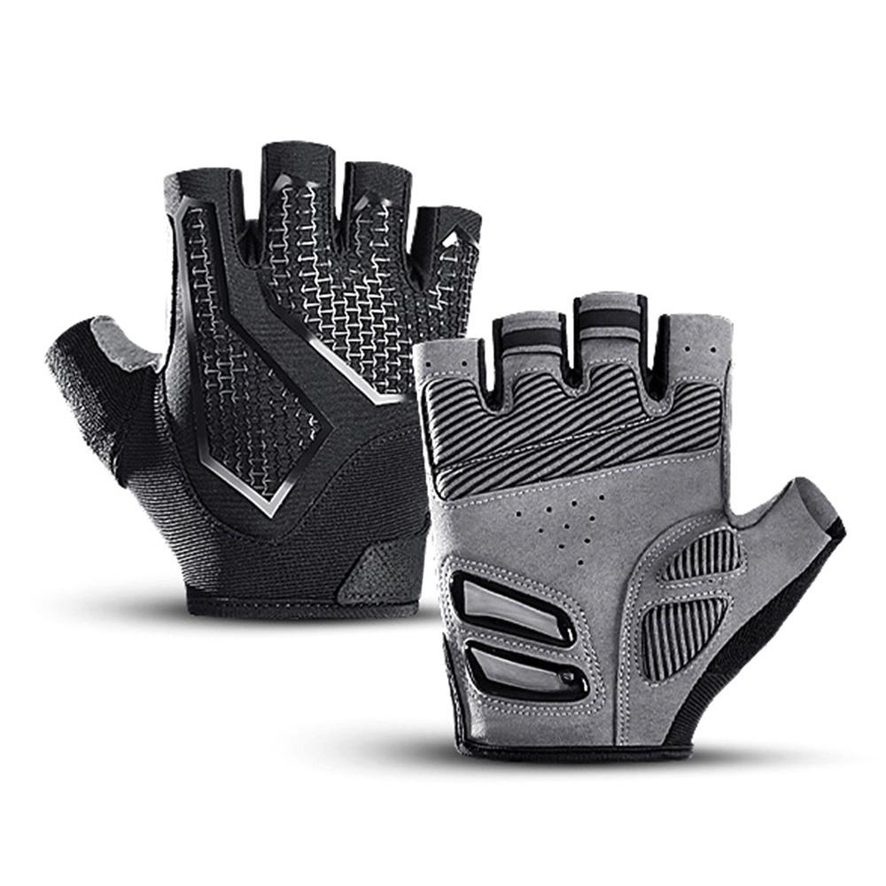 Rutschfeste, stoßfeste, atmungsaktive Halbfingerhandschuhe, atmungsaktive Fahrradhandschuhe für Fitness, Fitnessstudio, Bodybuilding, Crossfit, Training, Sporthandschuhe
