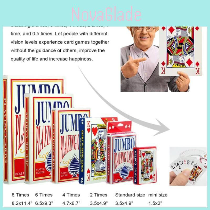 Family Card Game Deck With Large Paper Playing Cards For Party And Game Night