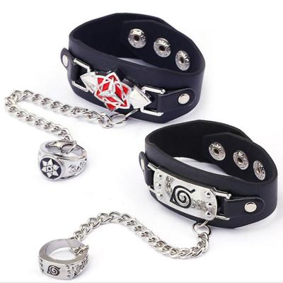 Anime Naruto náramek a prsteny Akční figurka Cosplay doplňky Uzumaki Hatake Kakashi Prop Šperky Kostýmy Cool hračka Dárek