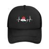 Heartbeat Design Iraqi Flag Iraq Casquette  Unisex Outdoor Hats  Adjustable Snapback Hat Casual Baseball Caps