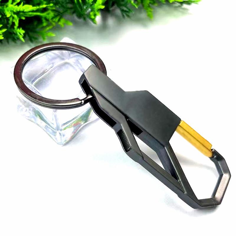 Men's Boutique Car Key Chain with Laser Engraved Logo - Free Personalized Advertising Gift.