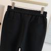 Pantalones Casuales Adelgazantes Negros de Primavera Temprana - Moda para Mujer Tallas Grandes 300 Jin MM