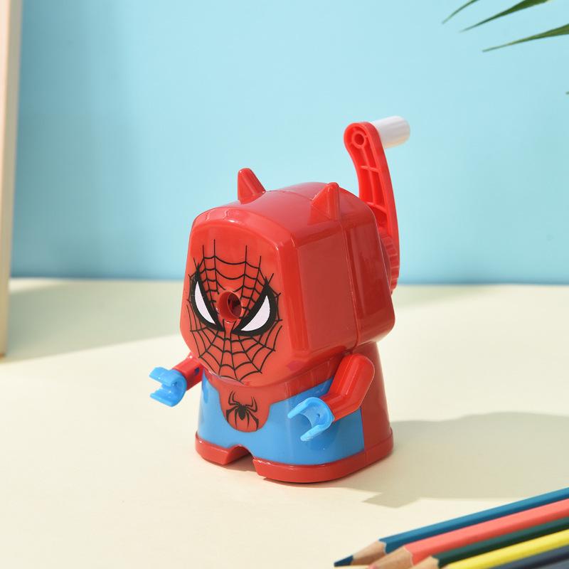 Justice League Cartoon Hand-Crank Pencil Sharpener for Boys and Students