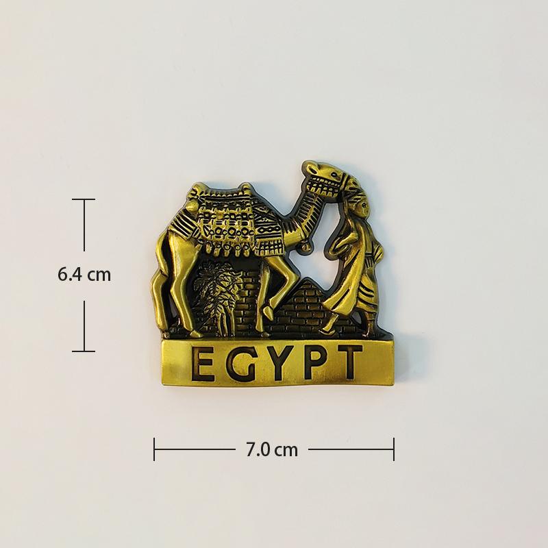 Egipto camello Pirámide 3D Estereoscópico Souvenirs de Turismo Decoración de Metal hogar Imanes para Refrigerador
