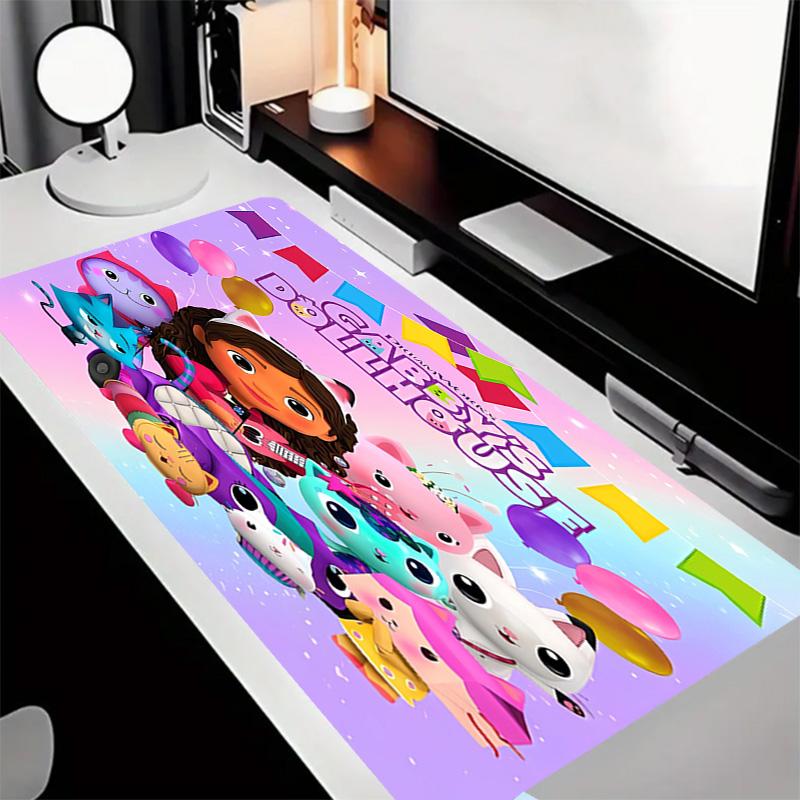 Gabby's Dollhouse1 Theme Premium Non-slip Mouse Pad with Stitched Edges,Durable Rubber Material,for Desktop & Gaming Great Gifts