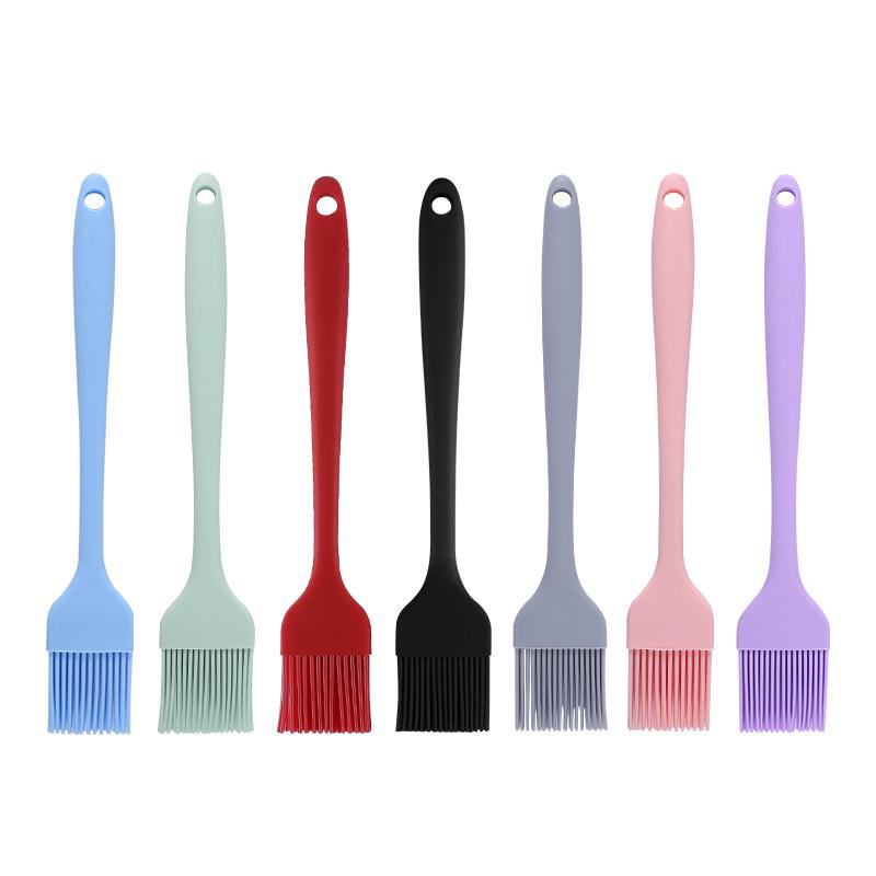 Silicone Kitchen Utensils Set: Ladle, Spatula, Scraper, Turner, Oil & Basting Brushes, Whisk, Tongs
