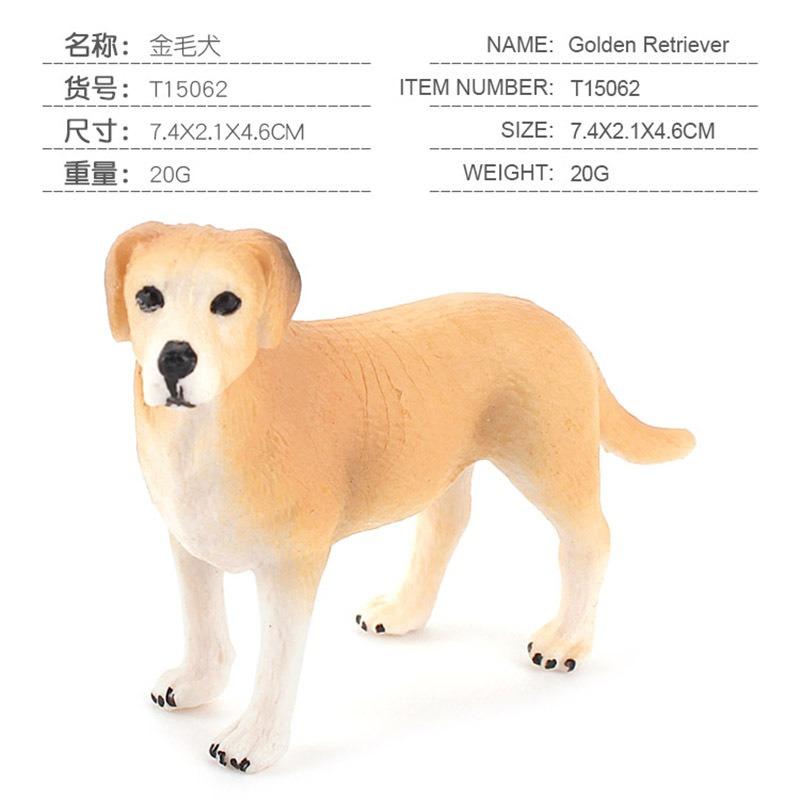 Simulation Hundemodell Solide Statische Ornament-Artefakt Golden Retriever Welpe Labrador Beagle Shiba Inu