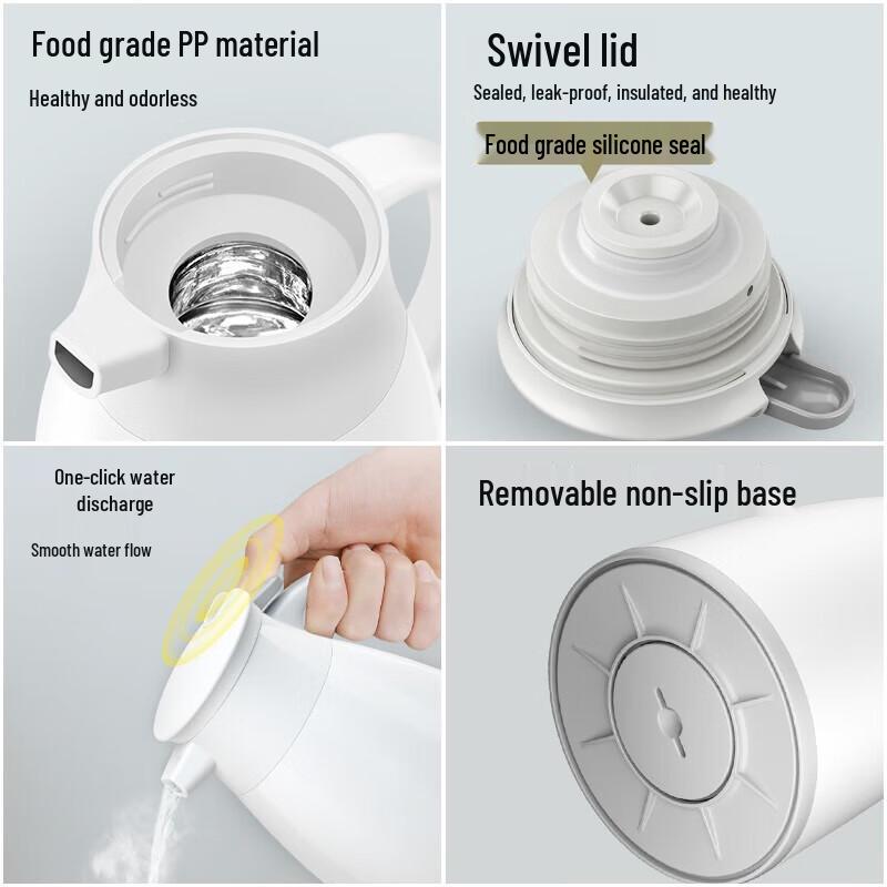 JEKO&JEKO Glass Liner Vacuum Flask