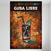 Vintage 'Guba Libre' Drink Retro Metal Tin Sign Art Poster for Bar Cafe Man Cave Home Decor