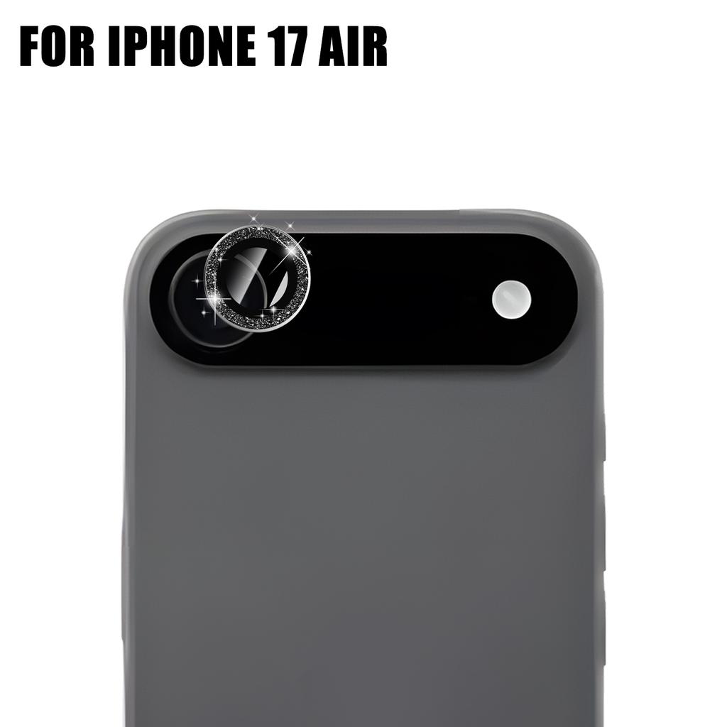 Bling Camera Lens Protector for IPhone 17/17 Air/17 Pro/17 ProMax Aluminum Alloy Tempered Glass Diamond Lens Cover for IPhone17