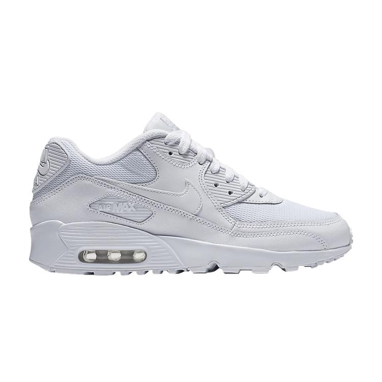 Nike Air Max 90 Mesh GS Triple White Kids Sneakers 833418-100