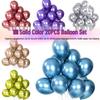 20-delige set matte effen kleur ballonnen voor verjaardagen, feesten en bruiloften