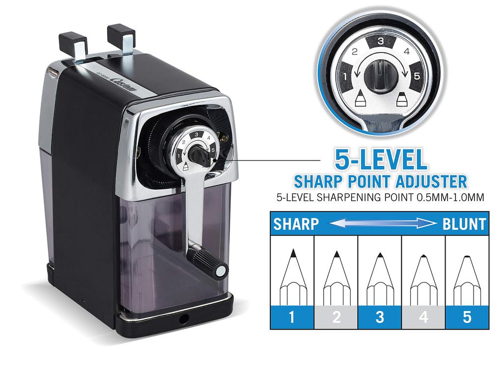 Carl Office Pencil Sharpener, Custom Red, CC-2000-R