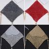 Sparkly Rhinestones Metal Chain Nipple Cover Reusable Sexy Bra Body Chain with Tassel Underwear Accessories Pasties
