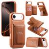2 In 1 Detachable Strong Magnetic Cards Solt Leather Phone Case for iPhone 17 Pro Max 16 Plus 15 14 13 17Air For Magsafe Cover