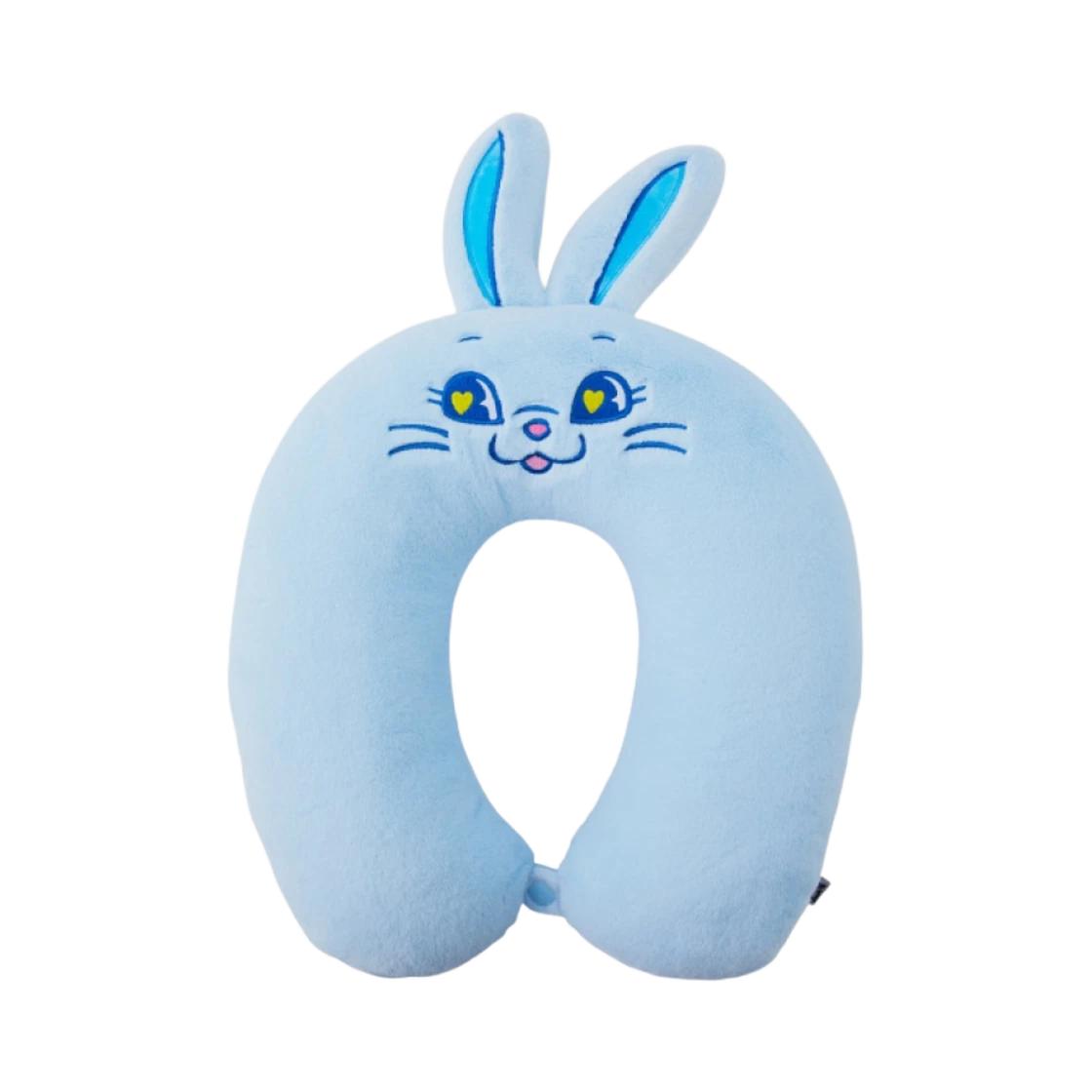 NewJeans Tokki Plush Neck Pillow Blue ONE SIZE