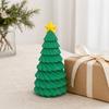 Star Topper Tree Statue 3D Printed Christmas Figurine, Yellow Statue, Mini Small Ornament Decoration for Home Office, Gift Xmas Holiday Party