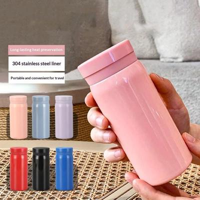 200Ml Mini Thermos Bottle Coffee Mug Stainless Steel Insulated Cup Portable Thermos Cup Travel Water Bottle Tea Cup