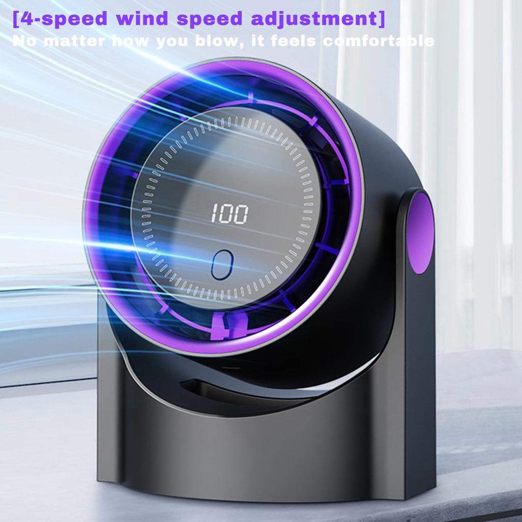 Desktop Fan Long Life Screen Digital Display Cycle Dormitory Wall-mounted High-speed Electric Fan, Wall-Mounted Desk Fan,Smart Timing