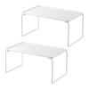 Jitsugyo Folding Stacking Shelf M Size [Set of 2] Under Sink Storage Tower White 1367 X 2