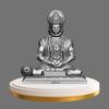 Silver Hanuman Ji Idol Statue for Car Dashboard - Divine Bajrangbali Murti, Perfect Hindu God Gift Item and Home Puja Decoration Ideal Hanuman