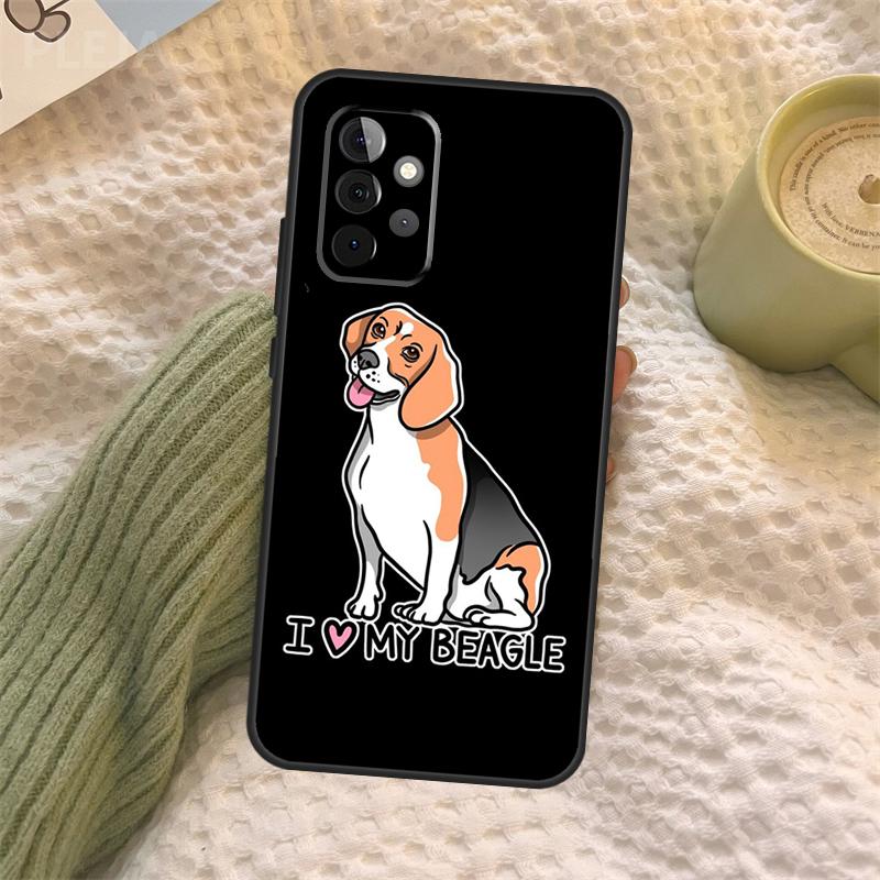 

Cartoon Beagle Dog Case For Samsung Galaxy A06 A26 A16 A56 A36 A05 A22 A32 A52 A54 A34 A14 A55 A15 A53 A33 A35 Samsung A24 4G