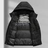 Chaqueta de plumón de pato blanco de alta capacidad de relleno para hombre, invierno 2025