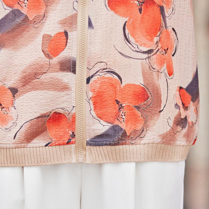 Pasiter Women's Floral Print Lightweight Sun Jacket