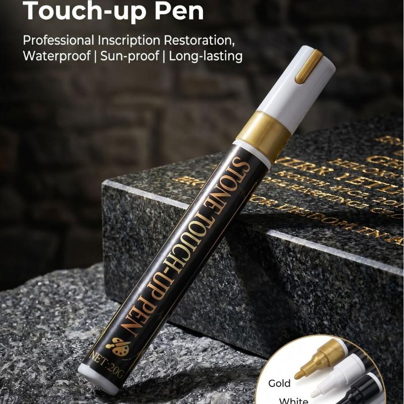 Tombstone Marker Inscription Restoration Pen For Granite Marble And Stone Surface Scratch Covering And Restoration Pen
