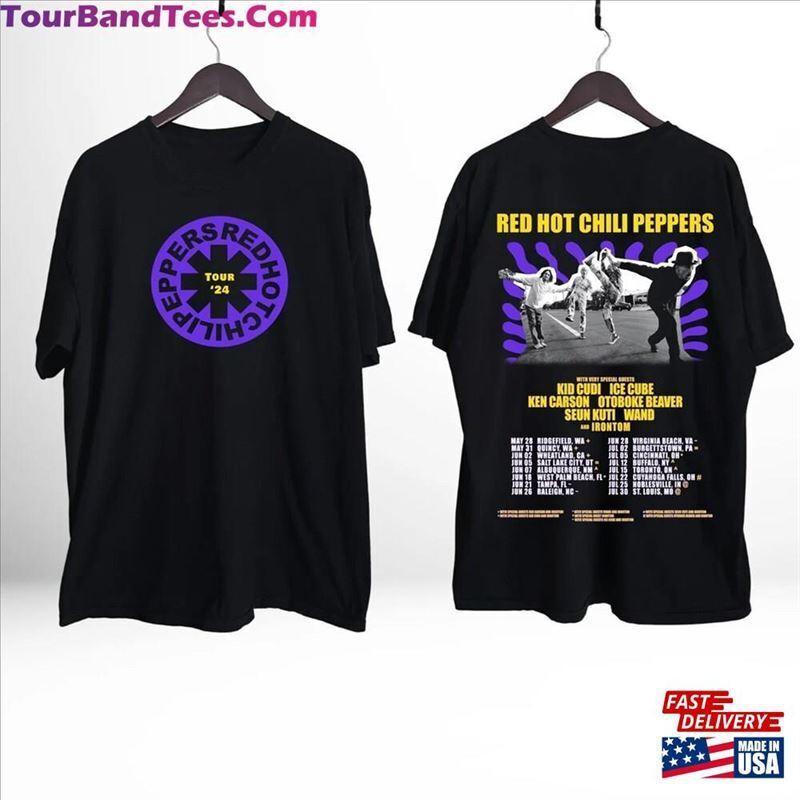 Red Hot Chili Peppers 2024 Tour Shirt Rhcp Unisex Short Sleeve Unisex Tee