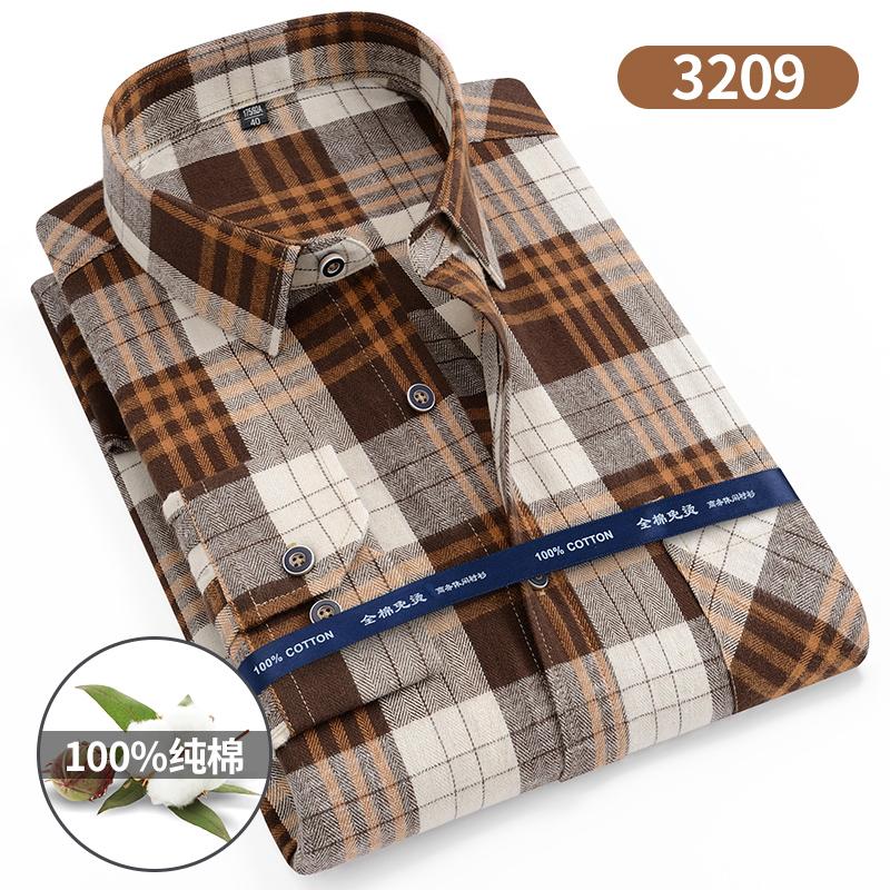 Plus Size 11XL 10XL 9XL Men‘s Plaid Flannel Shirts Long Sleeve Cotton Fashion Casual Soft Standard-Fit Male Shirt Blouse Clothes