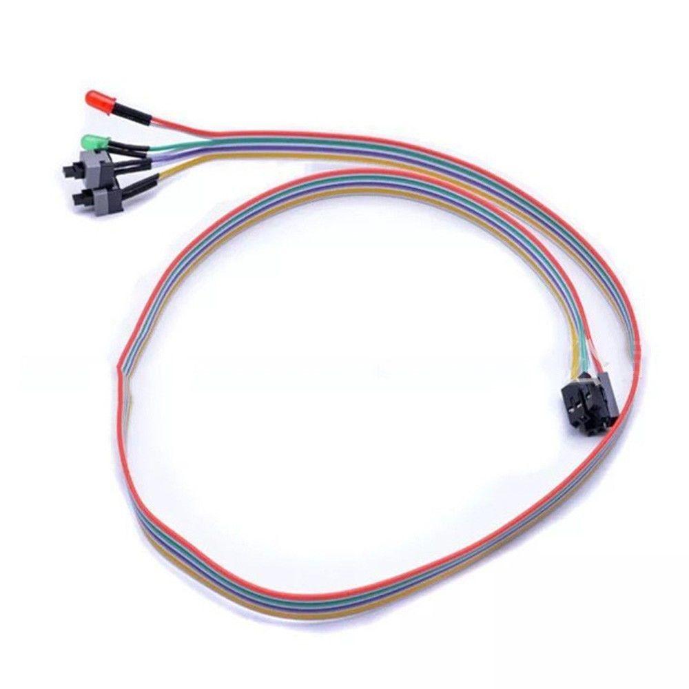 

ATX Case HDD LED Light Computer Case PC Desktop Computer Cables Reset Switch Cable Connectors 1