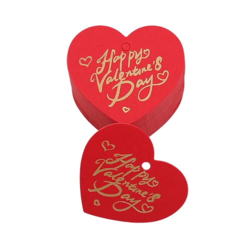 

1Bag Valentine s Day Heart Golden Color Label Great For Gift Wrapping Card Decoration Romance Occasion Decors