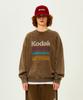 KODAK Rainbow Snow Wash Fleece-Lined Sweatshirt Brown