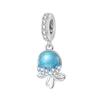 Ocean Style 925 Silver Turtle Seahorse Pendant Beaded Bracelet DIY Jewelry Making Accessories